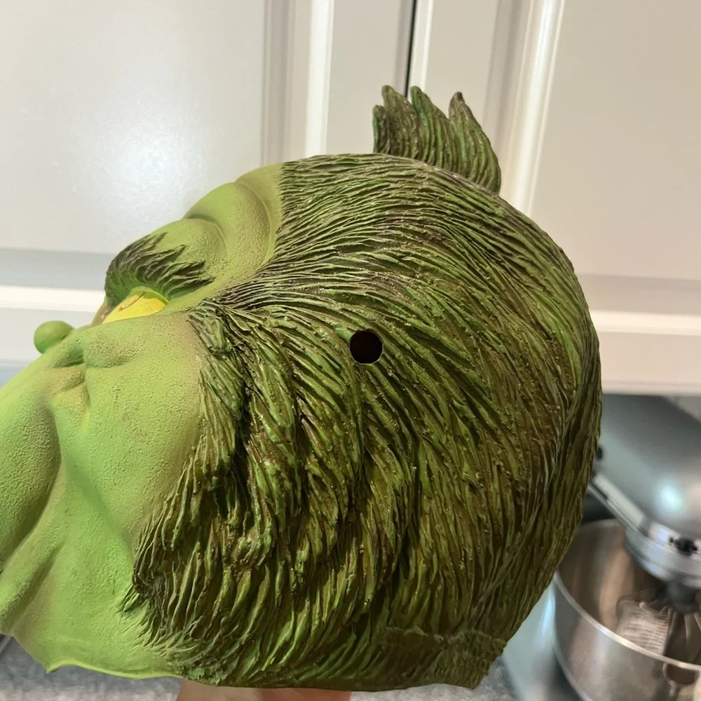 THE GRINCH MASK TM 1997 Costume Dr Seuss Enterprises Halloween Christmas VTG